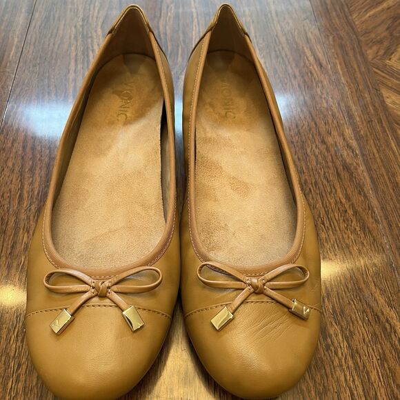 Vionic Minna Ballet Flats Comfortable and Supportive Brown Size 10 359Minna - Picture 1 of 11
